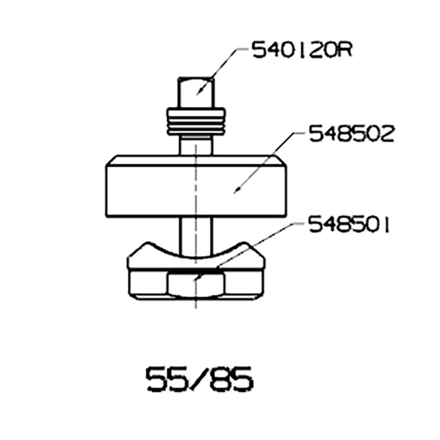 PERFORADOR REDONDO PARA CHAPA  CON RODAMIENTO FORZA SERIE 55